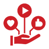 Full-service social media management option